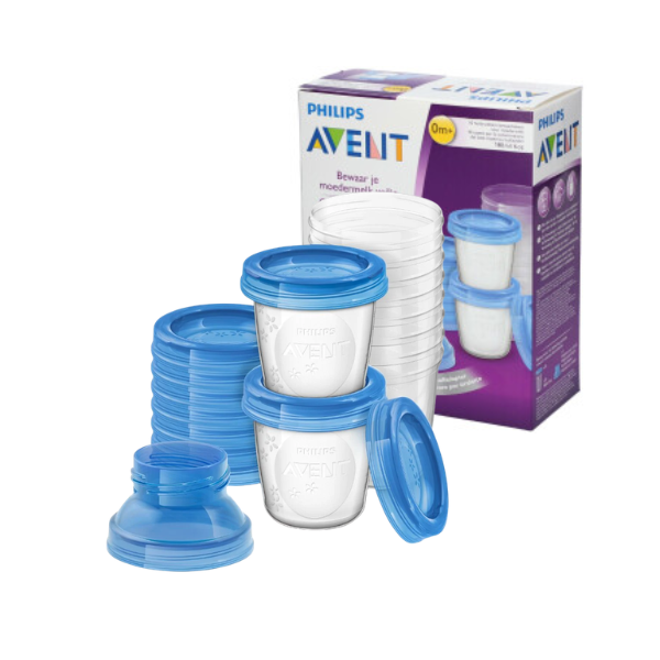 COPOS P/ ARMAZENAMENTO DE LEITE MATERNO 10UN 180ML SCF618/10 - AVENT