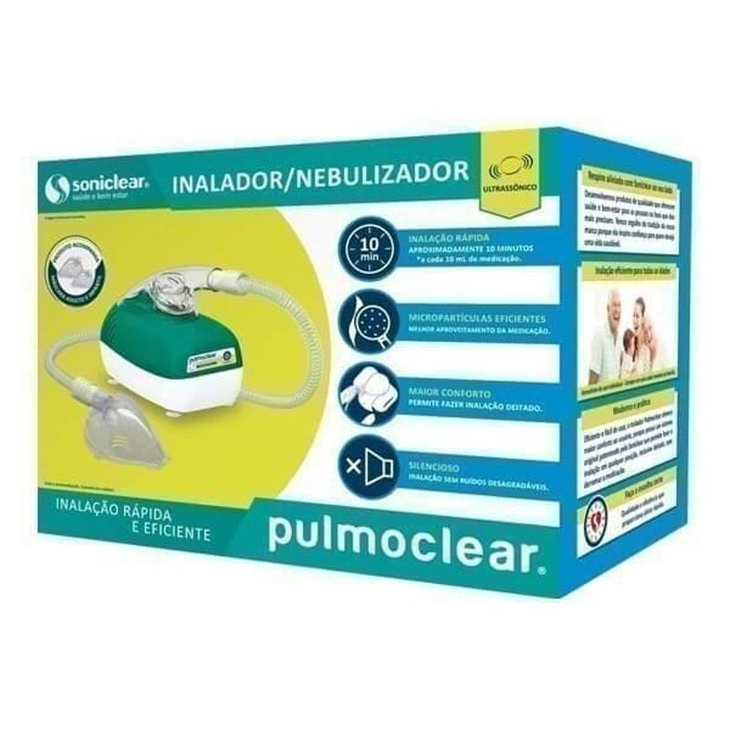 *INALADOR NEBULIZADOR ULTRASSONIC SONICL PULMOCLEAR - SONICLEAR