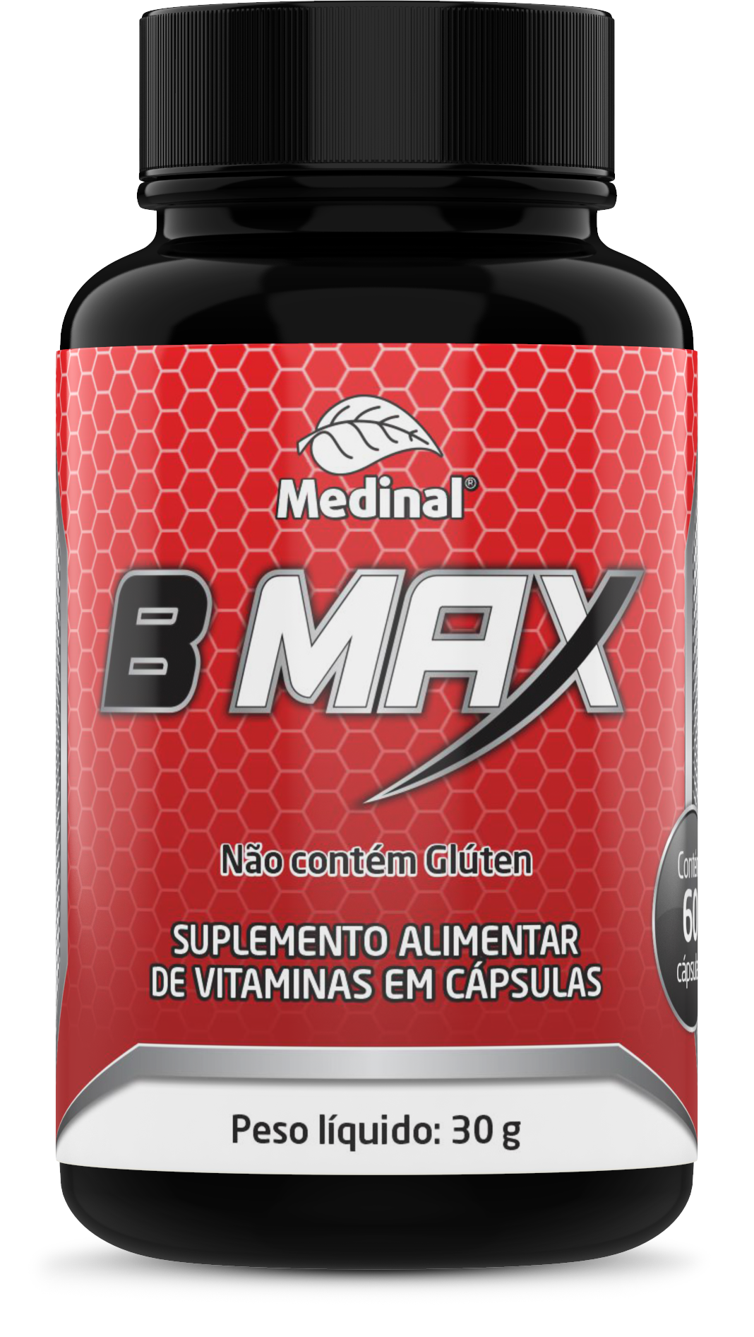 B MAX COMPLEXO B 60 CAPSULAS - MEDINAL .