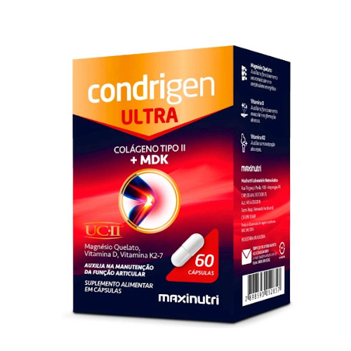 CONDRIGEN ULTRA + MDK 60 CAPSULAS COLÁGENO TIPO II - MAXINUTRI