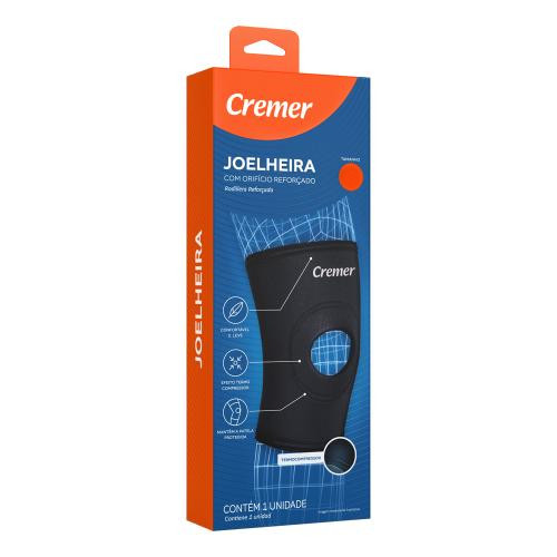 JOELHEIRA COM ORIFICIO REFORCADO TAM M UN PRETA - CREMER