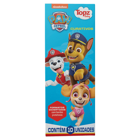 CURATIVO PATRULHA CANINA 10UN FORMATOS DIVERTIDOS TOPZ BABY - CREMER