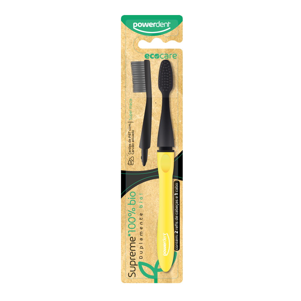 ESCOVA DENTAL SUPREME 100% BIO + REFIL ECOCERE REF2471 - POWERDENT