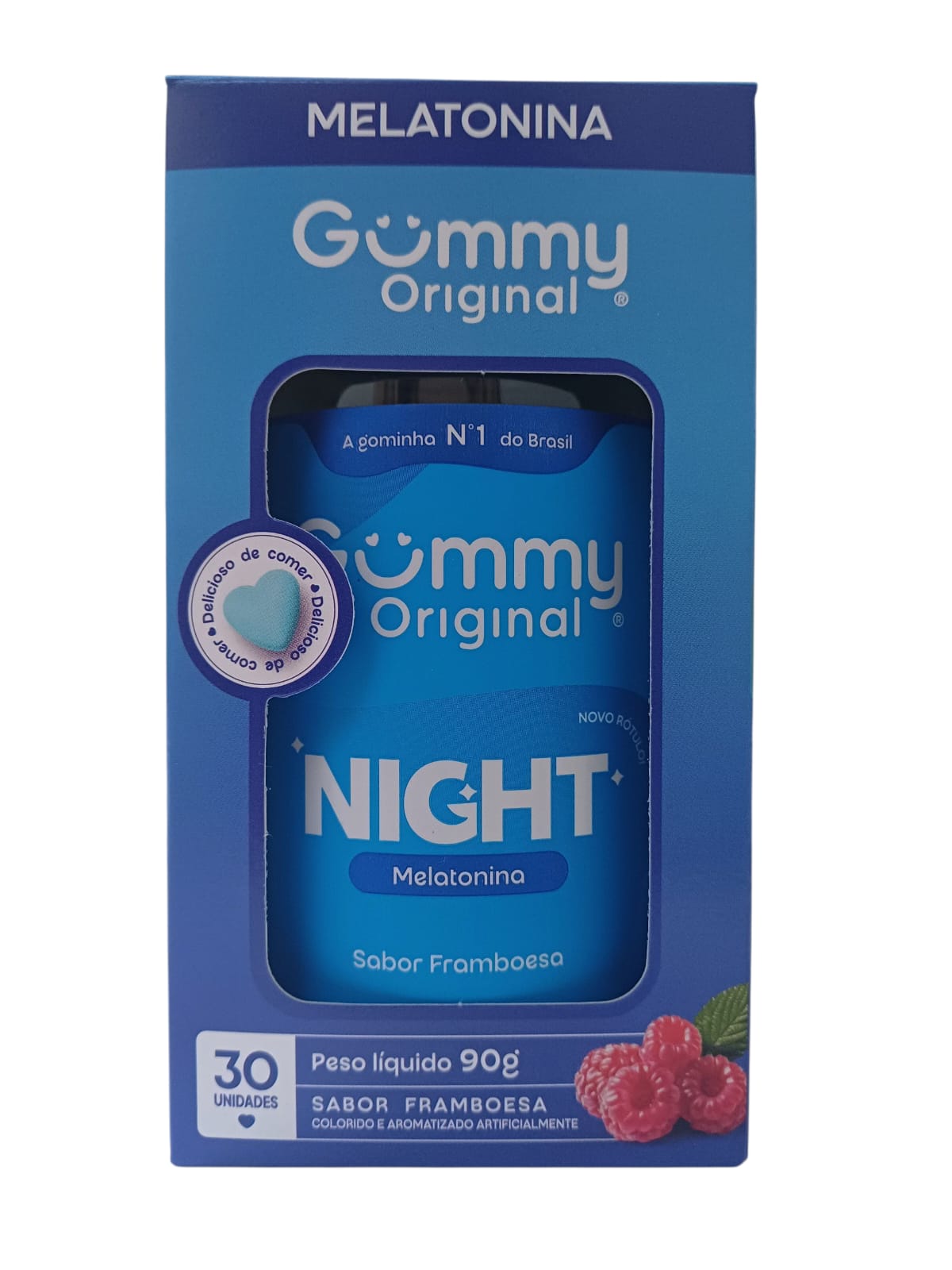 GUMMY NIGHT SABOR FRAMBOESA GOMAS 30UN - NUTRIN GROUP