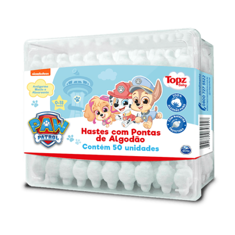 HASTES FLEXIVEIS DE SEGURANCA CAIXA 50UN 0-18M PATRULHA CANINA TOPZ BABY - CREMER