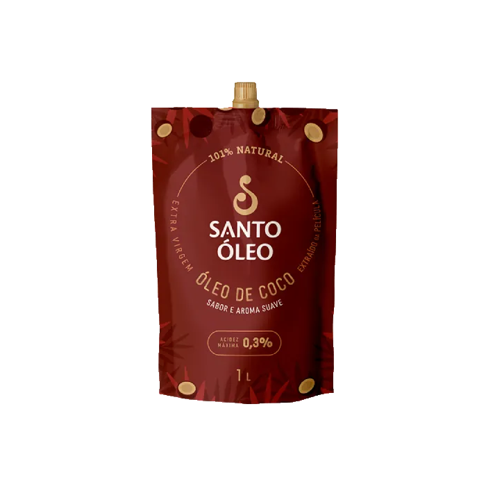OLEO DE COCO EXTRA VIRGEM SACHE 100ML PELICULA - SANTO OLEO
