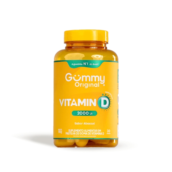 GUMMY VITAMINA D 2000UI GOMAS 30UN SABOR ABACAXI - NUTRIN GROUP
