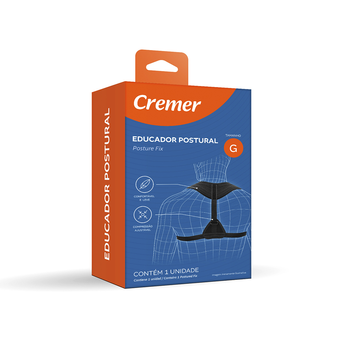 EDUCADOR POSTURAL TAM G PRETO - CREMER .