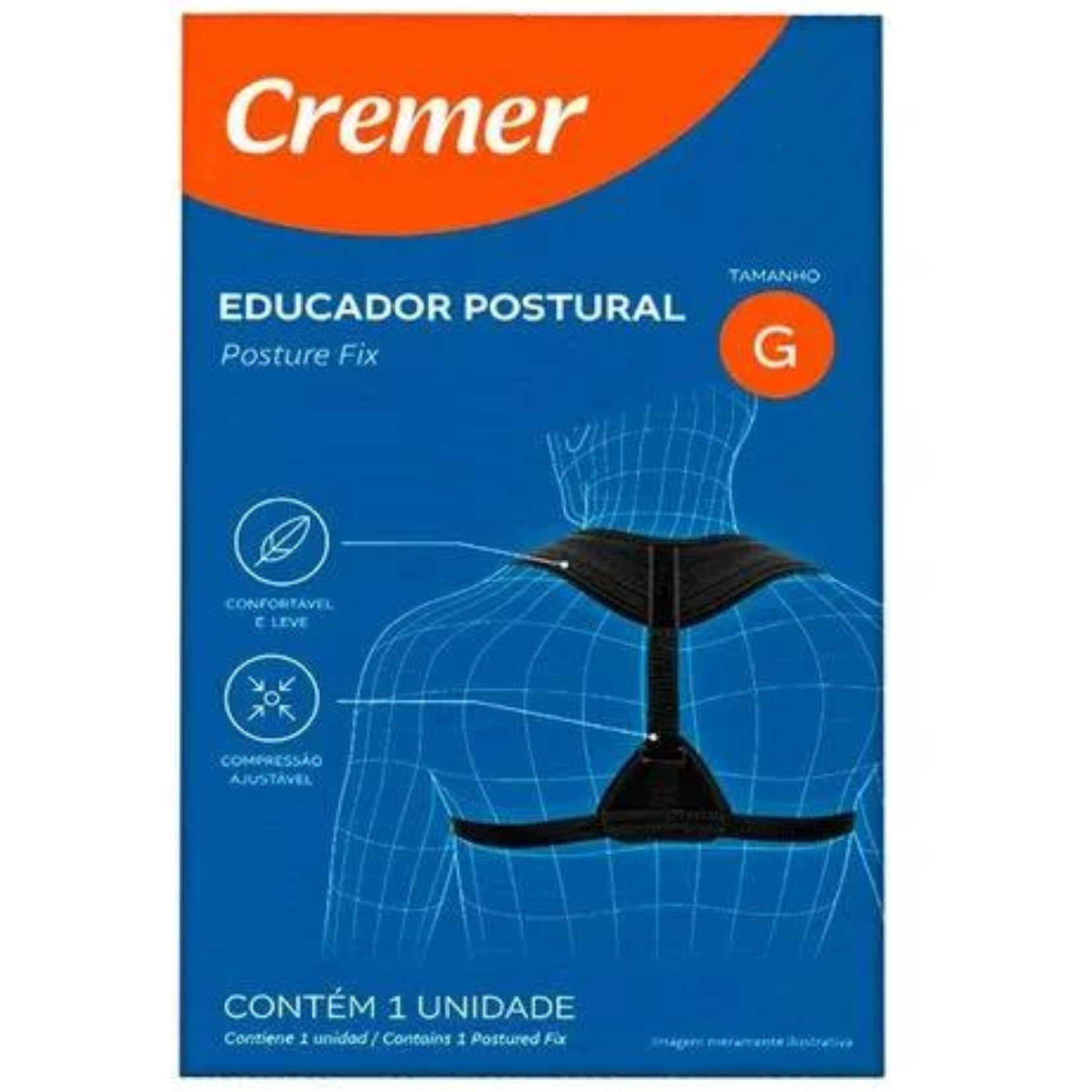 EDUCADOR POSTURAL TAM G PRETO - CREMER .