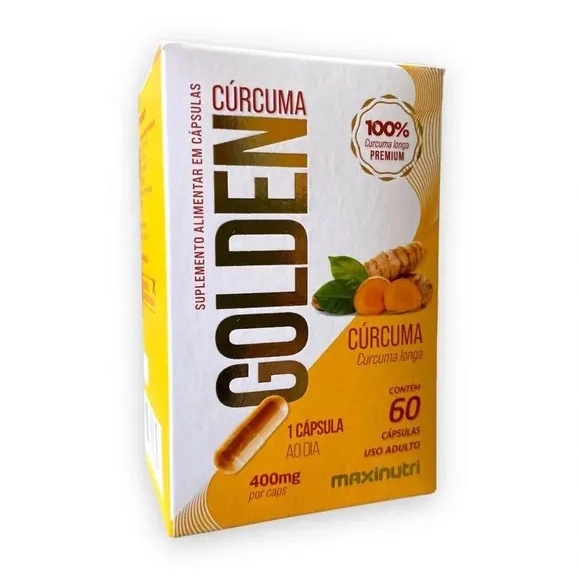 CURCUMA GOLDEN 400MG 60 CAPSULAS - MAXINUTRI