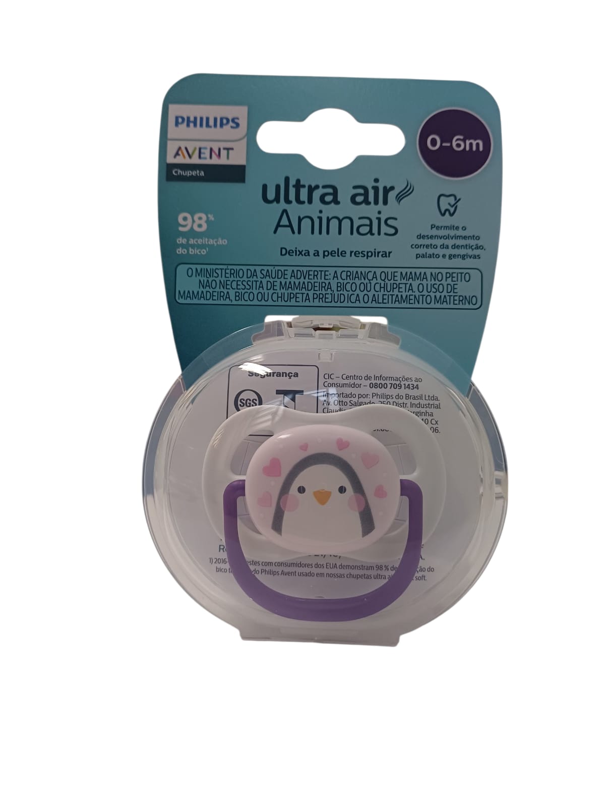 CHUPETA ULTRA AIR DEC 0-6M 1UN PINGUIM