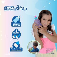 DISPOSITIVO PARA LAVAGEM NASAL UNICORNIO LILAS 240ML NOSEWASH - AGPMED