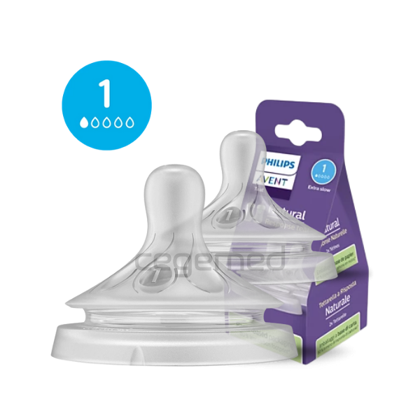 BICO DE MAMADEIRA PETALA N.1 EXTRA LENTO 2UN SCY961/02 - AVENT