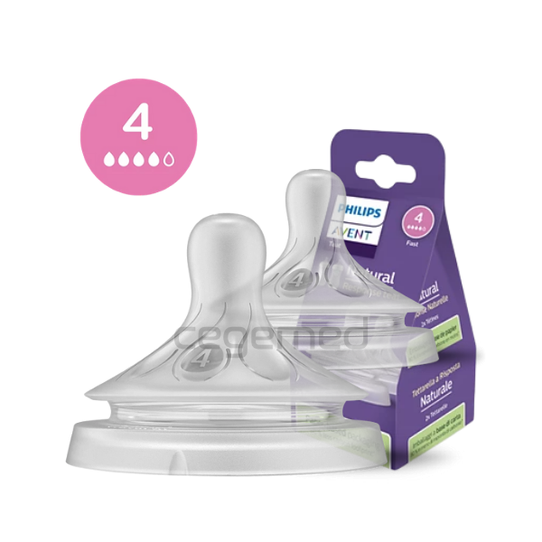 BICO DE MAMADEIRA PETALA N.4 RAPIDO 2UN SCY964/02 - AVENT