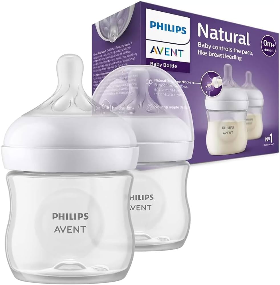 KIT DUPLO MAMADEIRA PETALA 0M+ 125ML 2UN TRANSPARENTE SCY900/02 - AVENT