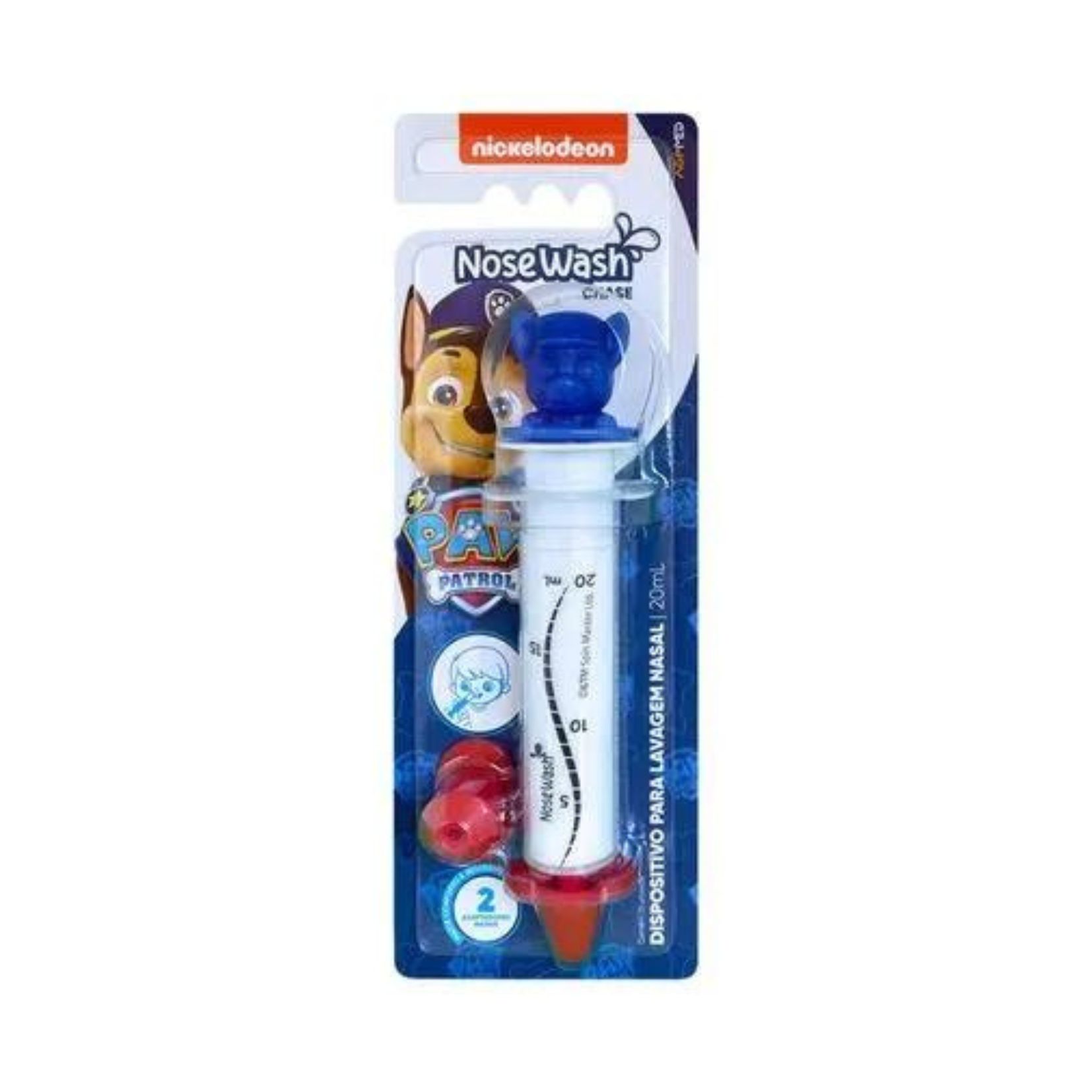 *SERINGA PARA LAVAGEM NASAL 20ML CHASE AZUL PATRULHA CANINA - NOSEWASH AGAPLASTIC