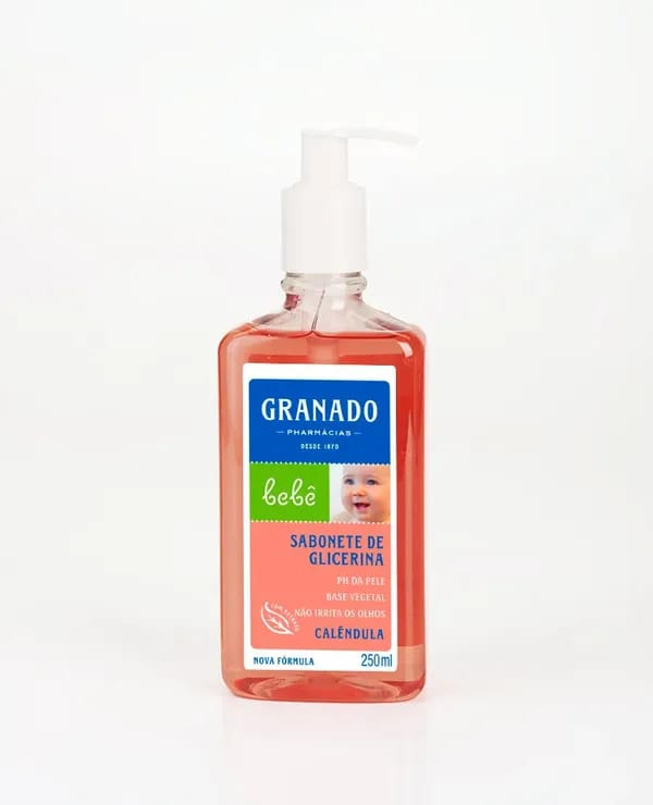 SABONETE LIQUIDO DE GLICERINA BEBE CALENDULA 250ML - GRANADO