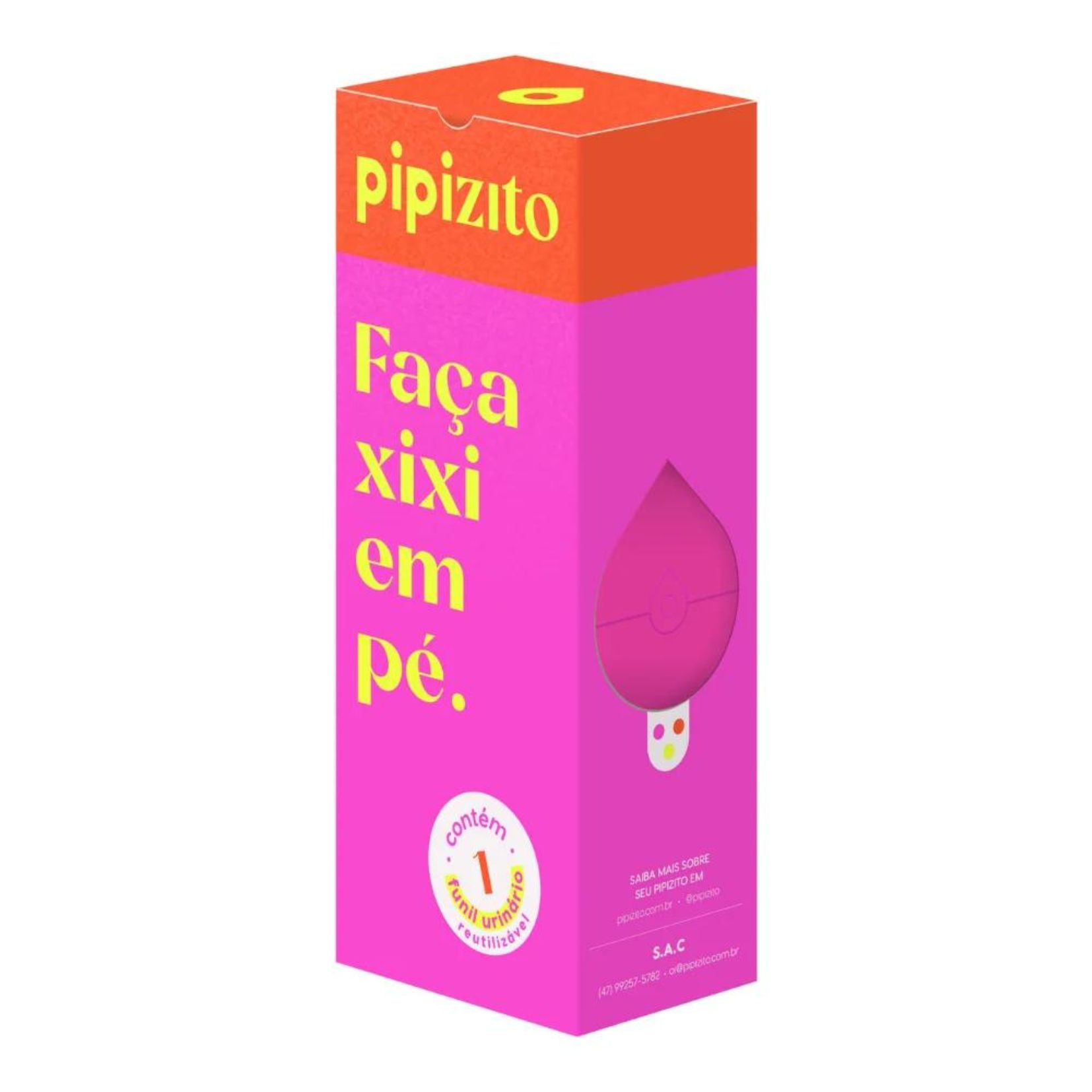 *FUNIL URINARIO REUTILIZAVEL UN ROSA - PIPIZITO