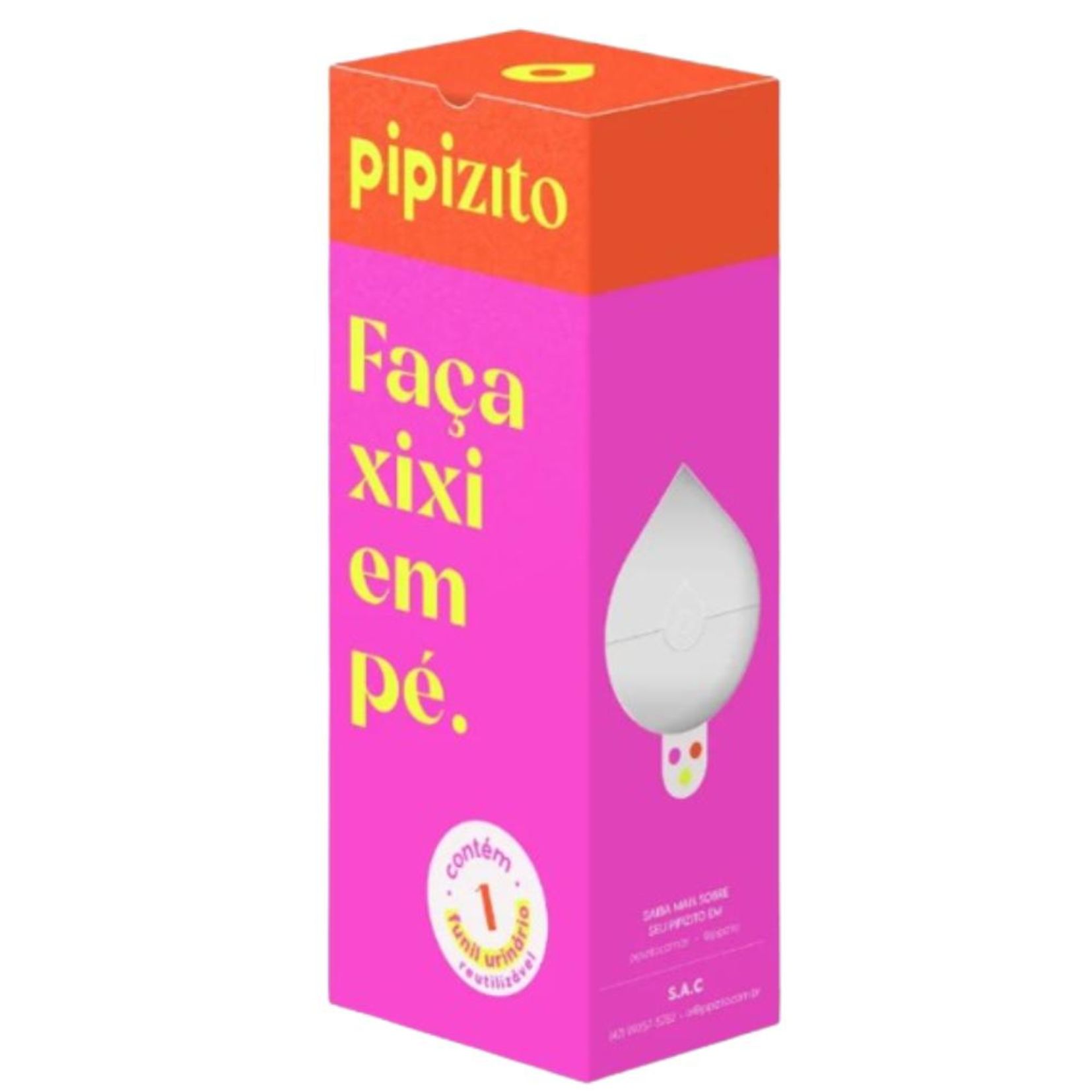 *FUNIL URINARIO REUTILIZAVEL UN BRANCO - PIPIZITO