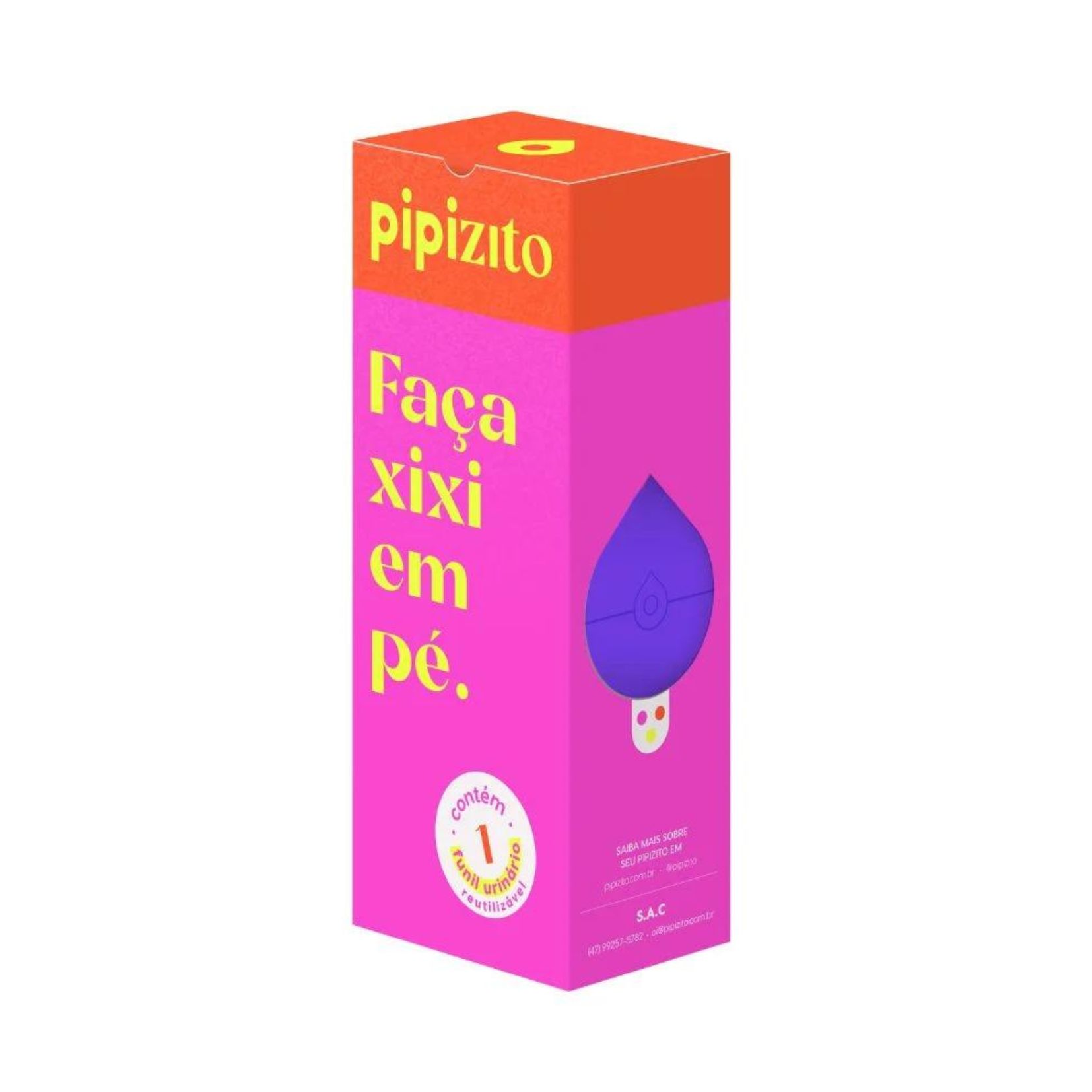 *FUNIL URINARIO REUTILIZAVEL UN LILAS - PIPIZITO