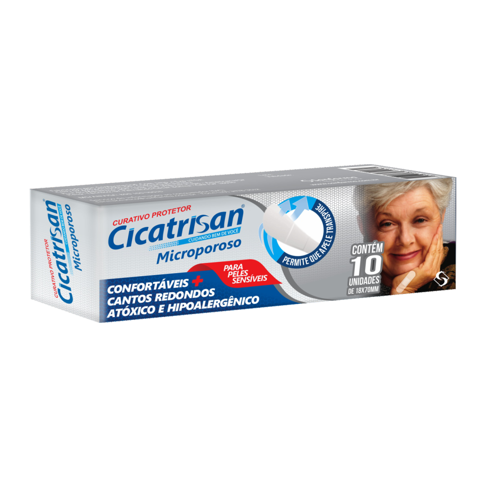 CURATIVO MICROPOROSO CICATRISAN 10UN - SANFARMA