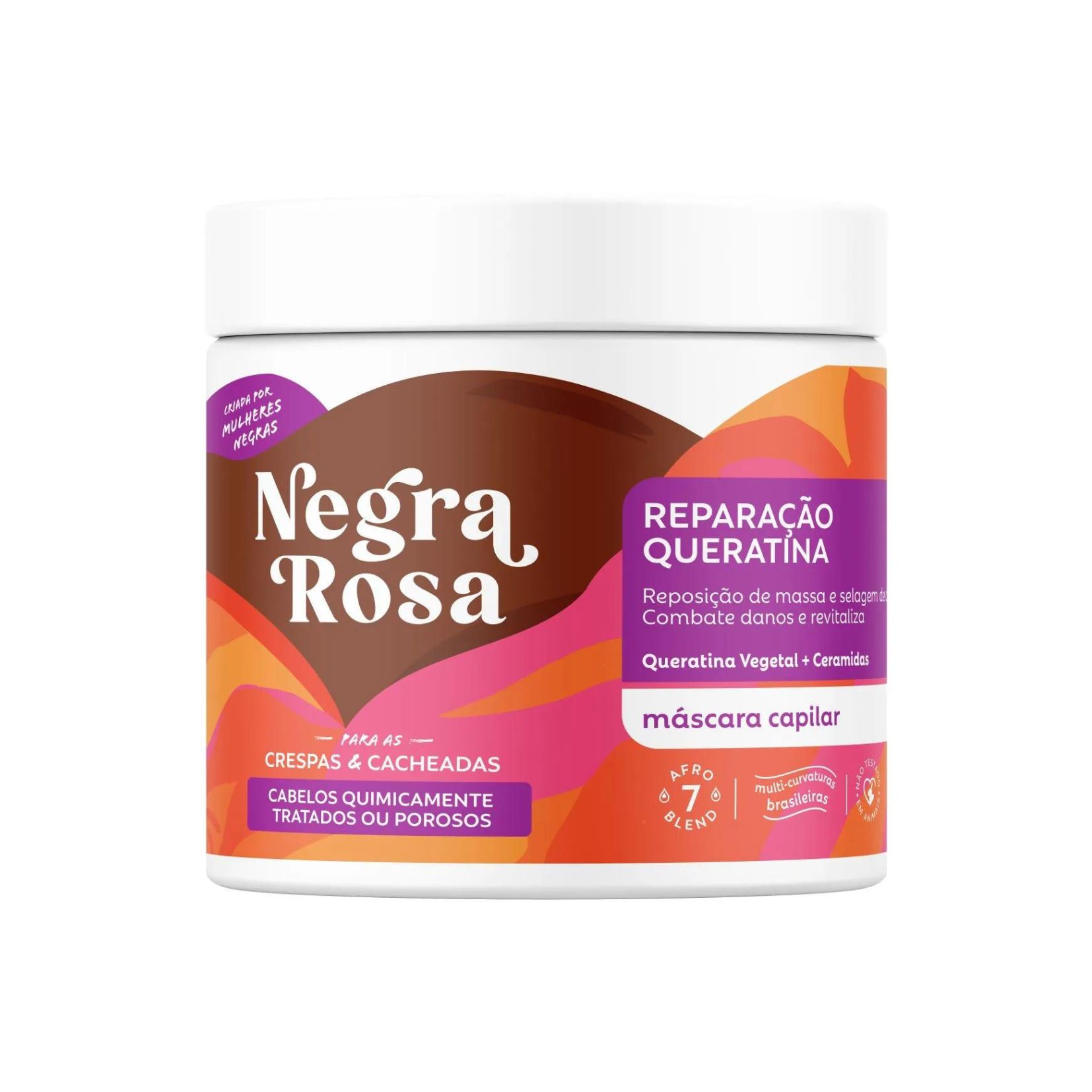 *MASCARA CAPILAR REPARAÇAO QUERATINA 500G NEGRA ROSA - FARMAX