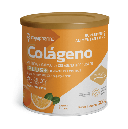 *COLAGENO HIDROLISADO PLUS+ LATA VERISOL LARANJA 300G - COPAPHARMA