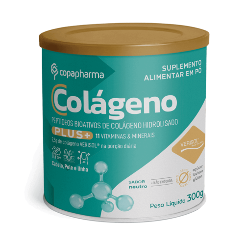 *COLAGENO HIDROLIDADO PLUS+ SACHES 30 UN VERISOL SABOR NEUTRO 150G - COPAPHARMA