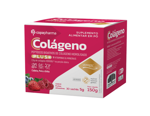 COLAGENO HIDROLISADO PLUS+ SACHES 30 UN VERISOL FRUTAS SILVESTRES 150G - COPAPHARMA