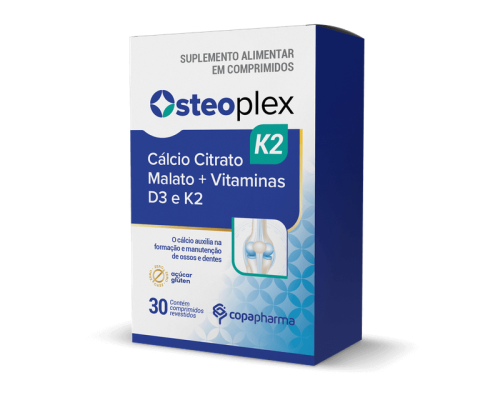 *OSTEOPLEX K2 30 COMPRIMIDOS REVESTIDO CALCIO, VIT D, K2 - COPAPHARMA