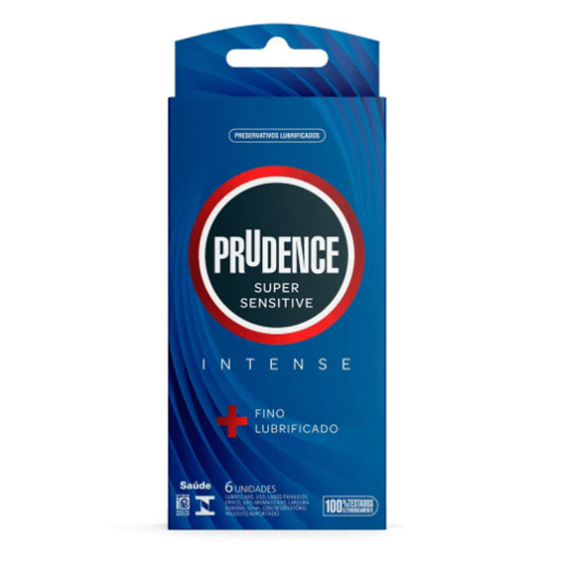 PRESERVATIVO PRUDENCE SUPER SENSITIVE INTENSE 6UN - DKT DO BRASIL