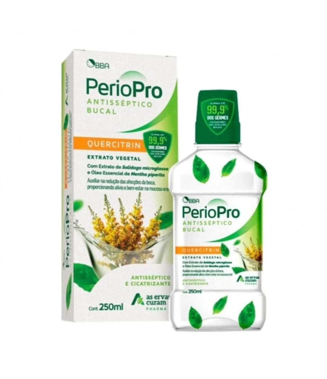 PERIOPRO ANTISSEPTICO BUCAL 250ML QUERCITRIN - AS ERVAS CURAM