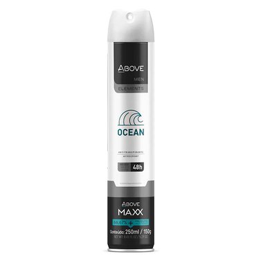 DESODORANTE AEROSSOL MAX ELEMENTS OCEAN 250ML MEN ANTITRANPIRANTE 48H - ABOVE