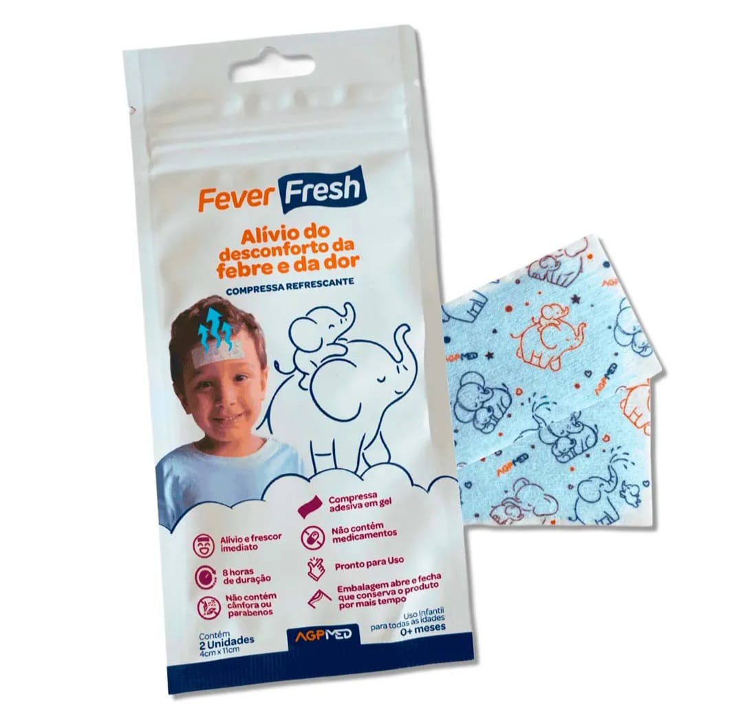 COMPRESSA REFRESCANTE PARA ALIVIO FEBRE FEVER FRESH 2UN AGPMED - AGAPLASTIC
