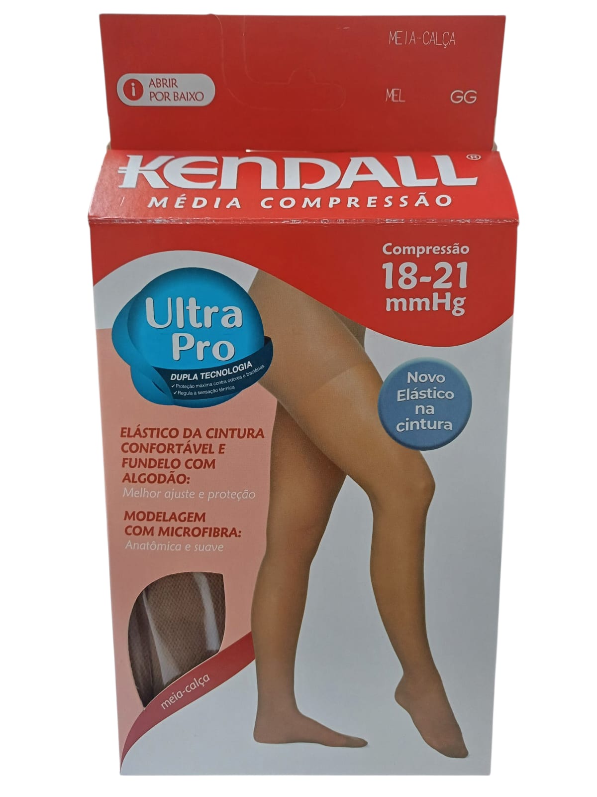 MEIA DE COMPRESSAO MEIA-CALÇA FEMININA COM PONTEIRA MEL TAM GG 18-21MMHG - KENDALL