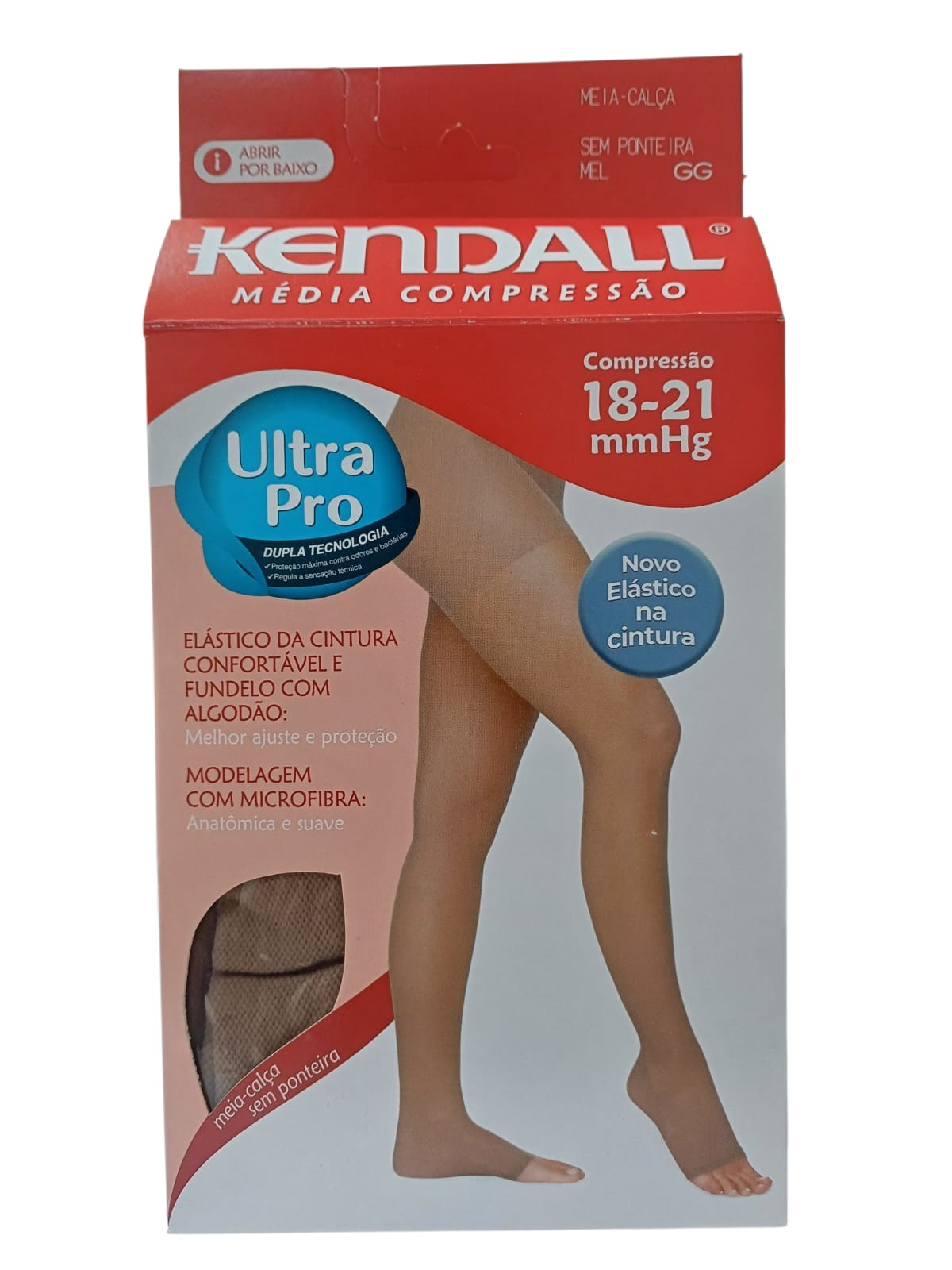 MEIA DE COMPRESSAO MEIA-CALÇA FEMININA SEM PONTEIRA MEL TAM GG 18-21MMHG - KENDALL