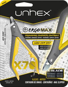 ALICATE PARA UNHAS ERGO MAX X-70 UNHEX COR AMARELO - MERHEJE