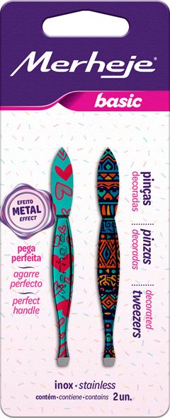 PINÇAS DEPILATORIAS DECORADAS 2UN BASIC - MERHEJE