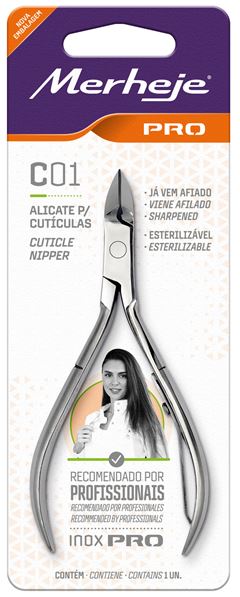 ALICATE PARA CUTICULAS PRO C01 UN PROFISSIONAL - MERHEJE