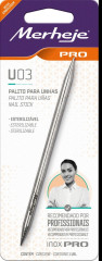 PALITO PARA UNHAS INOX PRO U03 1UN PROFISSIONAL PONTA DUPLA - MERHEJE
