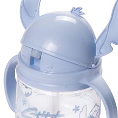 CANECA DE PLASTICO DE TREINAMENTO CANUDO E ORELHAS INFANTIL STITCH 260ML - PLASUTIL