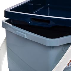 ORGANIZADOR DE PLASTICO PORTA FRALDA DESCARTAVEL DECORADA AZUL INFANTIL -PLASUTIL