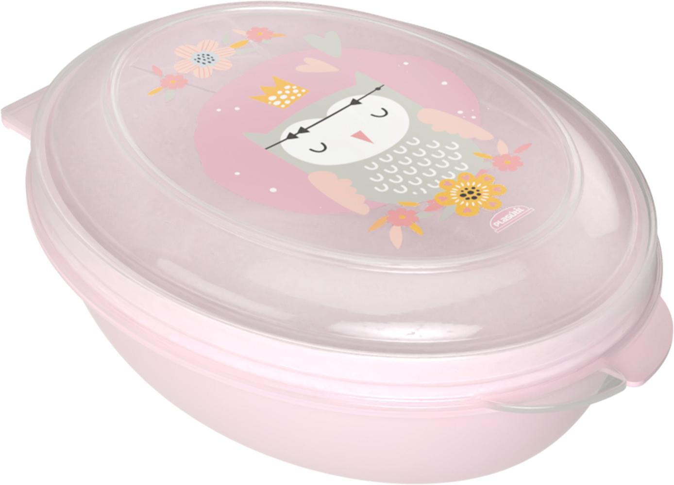 SABONETEIRA DE PLASTICO DECORADA ROSA INFANTIL - PLASUTIL