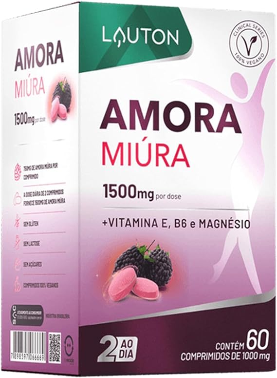 AMORA MIURA AMORINE 60 COMPRIMIDOS +VIT E, B6 E MAGNESIO - LAUTON