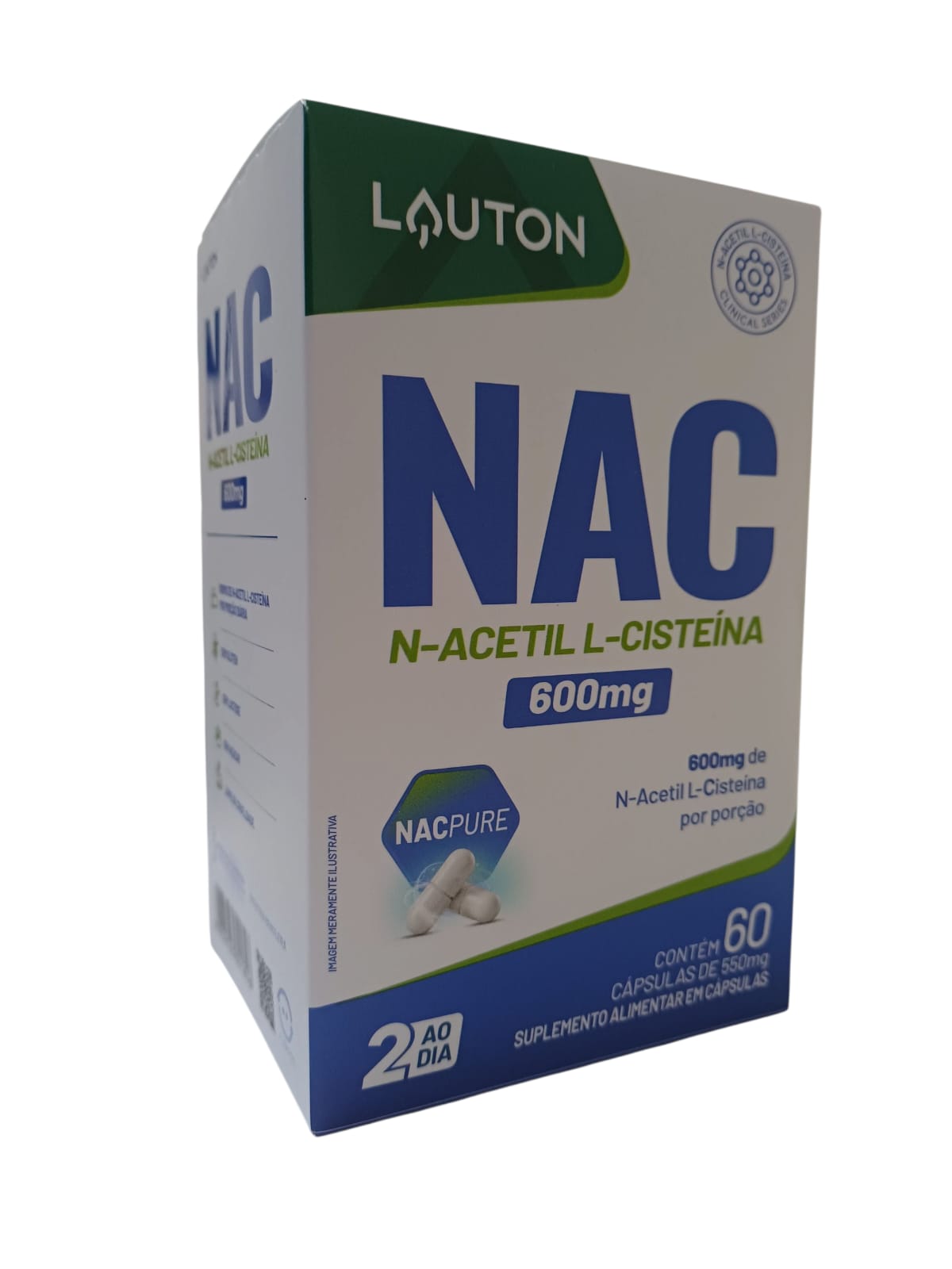 NAC N-ACETIL L-CISTEINA 600MG 60 CAPSULA - LAUTON