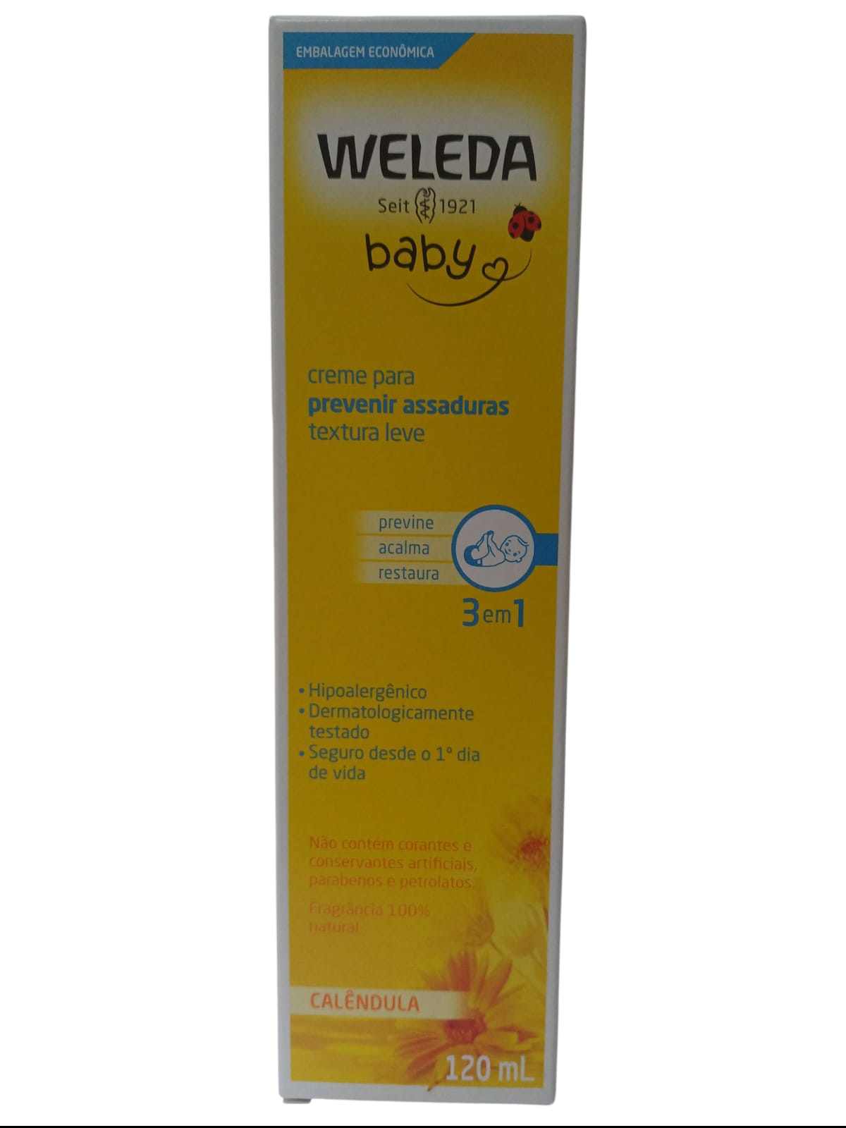 CREME DE ASSADURA CALENDULA TROCA FRALDA BABYCREME 120ML - WELEDA