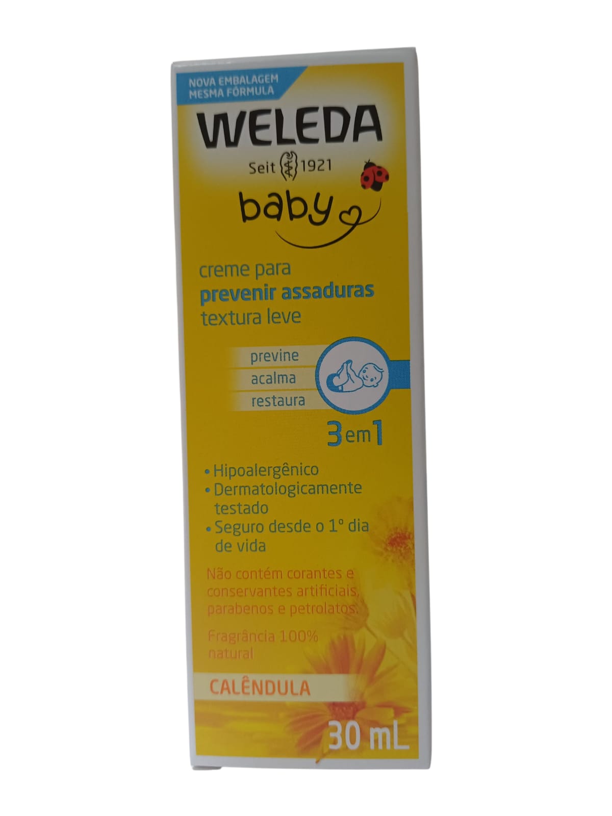CREME DE ASSADURA CALENDULA TROCA FRALDA BABYCREME 30ML - WELEDA