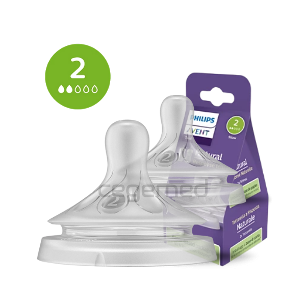 BICO DE MAMADEIRA PETALA N2 0M+ 2UN LENTO SCY962/02 - AVENT