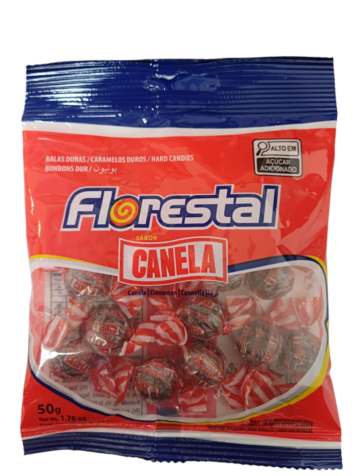 BALAS DURAS BOLINHAS SABOR CANELA 50G - FLORESTAL