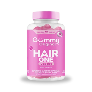GUMMY HAIR ONE SABOR TUTTI FRUTTI GOMAS 30 UN CABELO - NUTRI GROUP